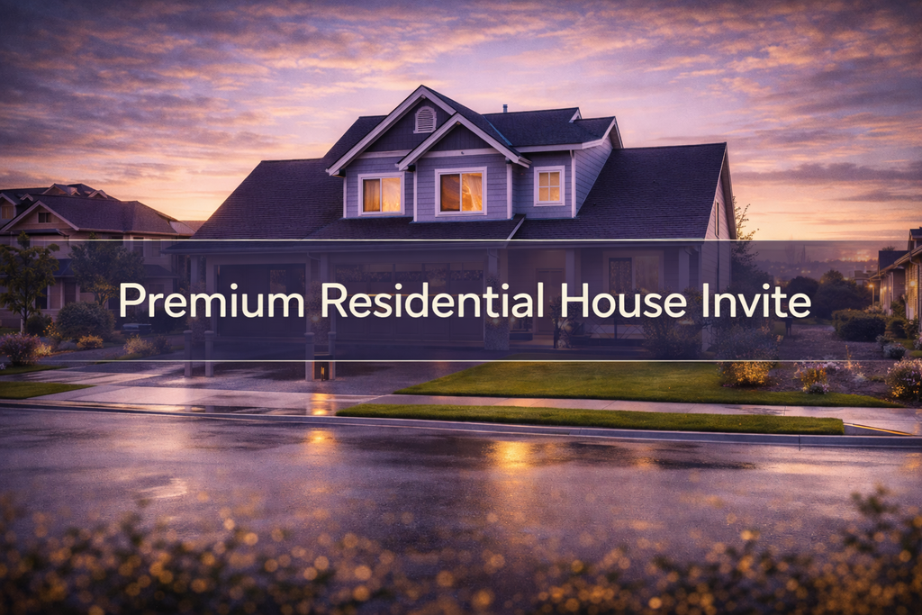 Premium Residential House Invites UK